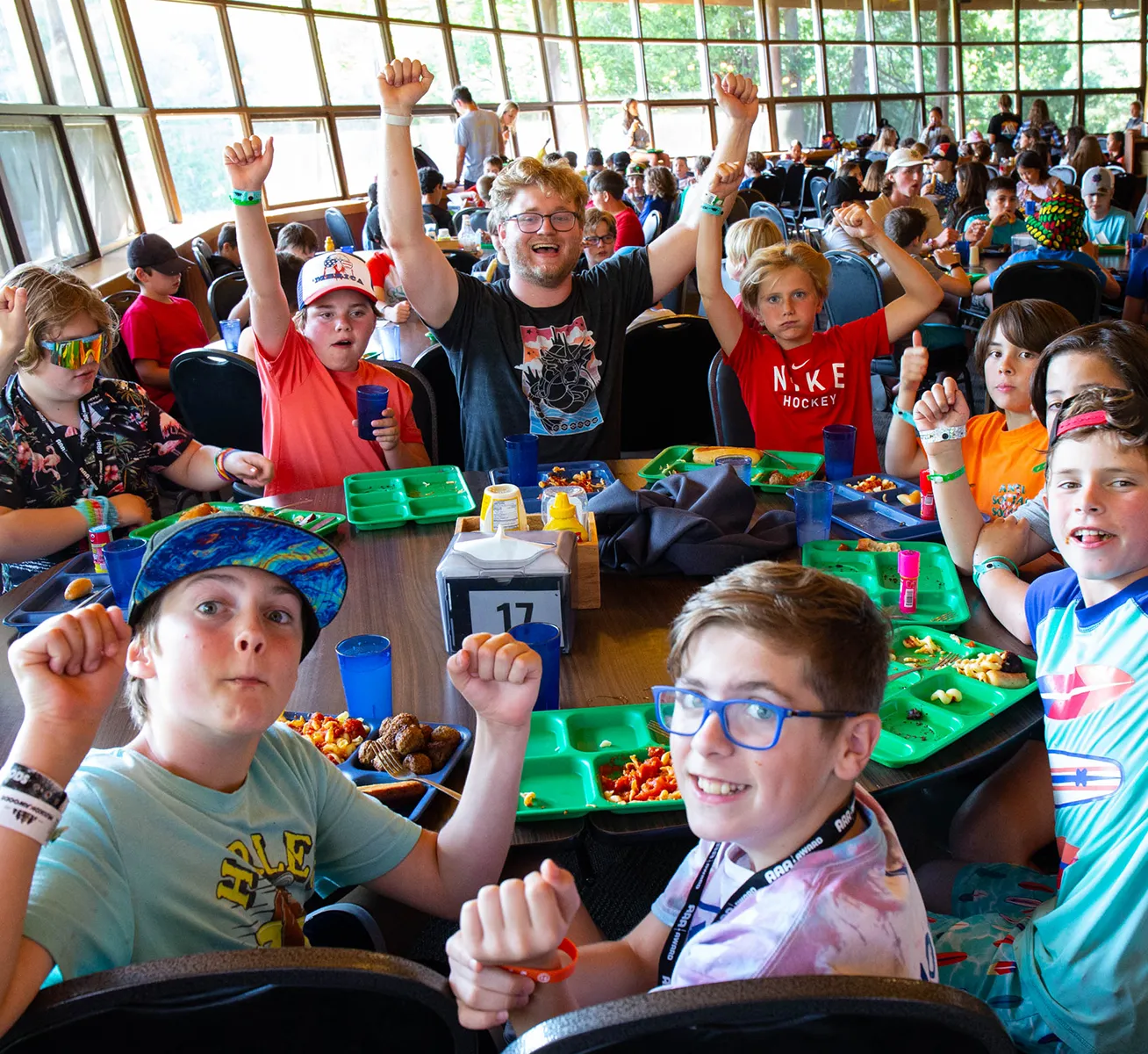 Dining Hall Eating at Muskoka Woods